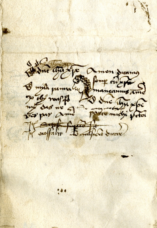Najstaršia slovenská ľúbostná báseň (fragment) z roku 1457, ktorú zaznamenal bardejovský notár Leonard z Uničova na ceste po Novohrade.